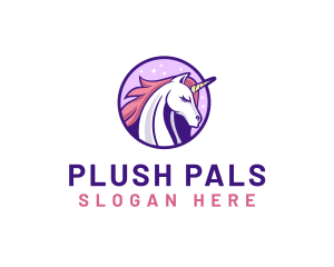 Unicorn Horse Head logo design