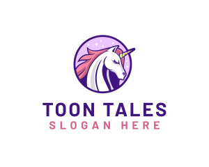 Unicorn Horse Head logo design