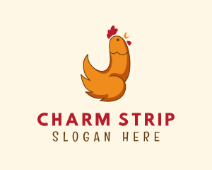 Rooster Chicken Penis logo design