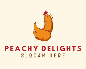 Rooster Chicken Penis logo design