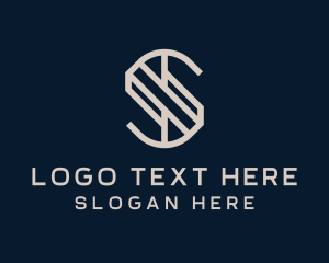 Interior Letter S logo design