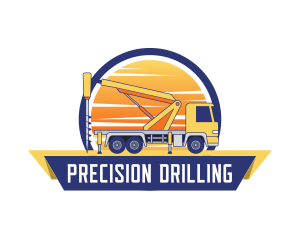 Demolition Excavator Drill logo design