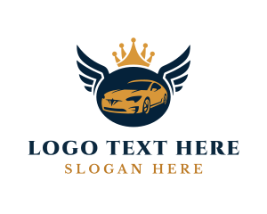 Luxurious Car Vehicle Wings logo