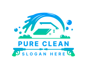 Disinfection Power Wash logo design