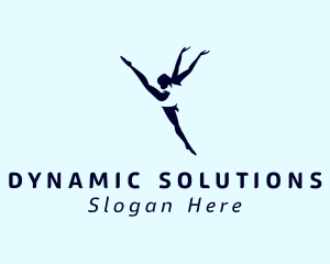 Flexible Female Gymnast  logo design