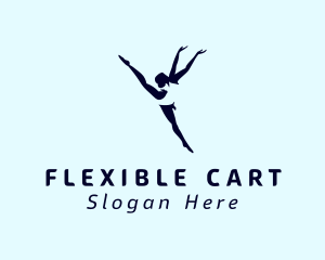 Flexible Female Gymnast  logo design