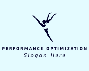 Flexible Female Gymnast  logo design