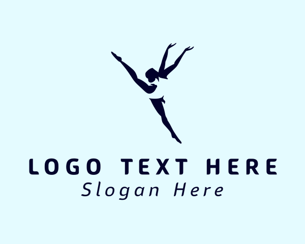 Flexible Female Gymnast  logo