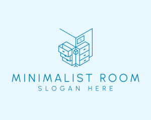 Blue Minimalist Office Cabinet logo