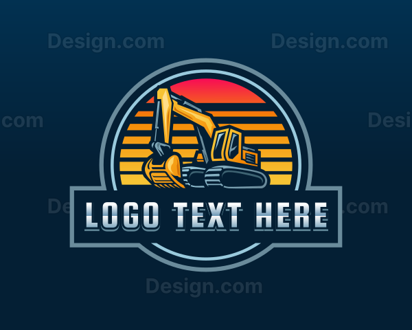 Excavation Digging Machine Logo