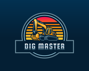 Excavation Digging Machine logo design