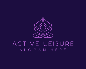 Yoga Lotus Wellness logo design