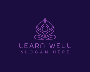 Yoga Lotus Wellness logo design