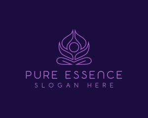 Yoga Lotus Wellness logo design