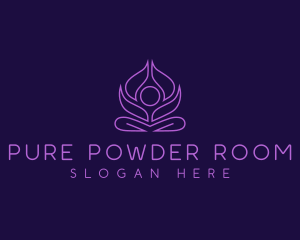 Yoga Lotus Wellness logo design