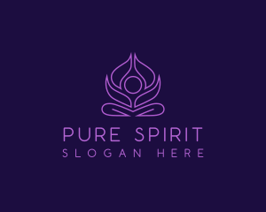 Yoga Lotus Wellness logo design