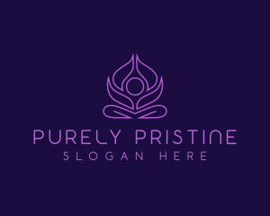 Yoga Lotus Wellness logo design