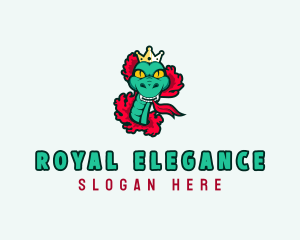 Royal Snake Serpent logo design