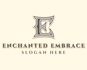 Antique Stylist Company Letter E logo design