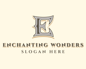 Antique Stylist Company Letter E logo design