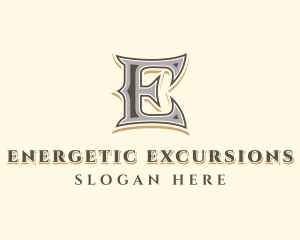 Antique Stylist Company Letter E logo design