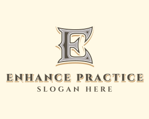 Antique Stylist Company Letter E logo design