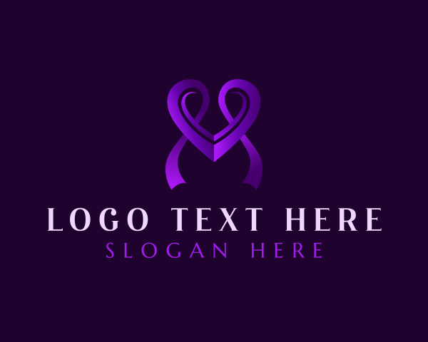 Ribbon logo example 2