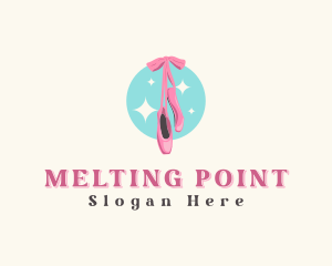 Ballerina Ballet Shoes logo design