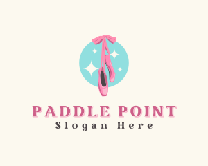 Ballerina Ballet Shoes logo design