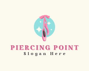 Ballerina Ballet Shoes logo design