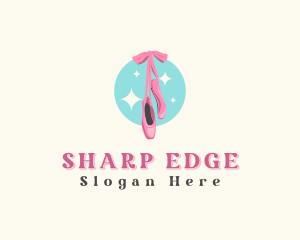 Ballerina Ballet Shoes logo design