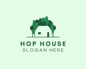 House Tree Landscape logo design