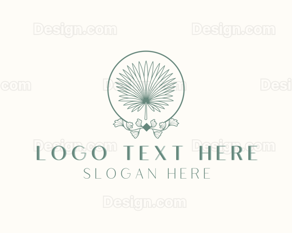 Simple Palm Leaf Logo