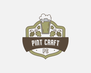 Beer Pub Pint logo design