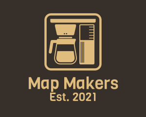 Coffee Brewer Machine logo design