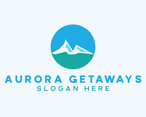 Mountain Hiking Travel logo design