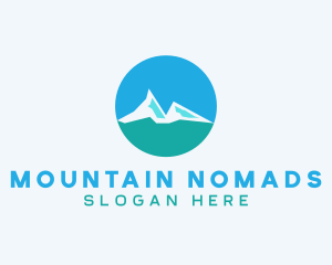 Mountain Hiking Travel logo design