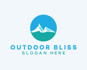 Mountain Hiking Travel logo design