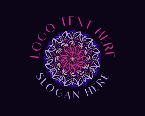 Organic Floral Mandala logo