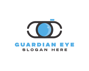 Optical Lens Eye logo design