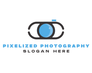 Optical Lens Eye logo design