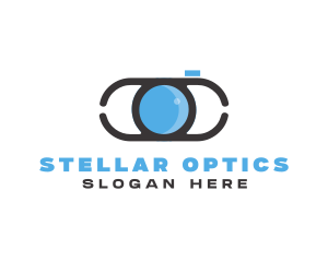 Optical Lens Eye logo design