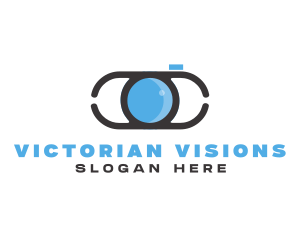 Optical Lens Eye logo design