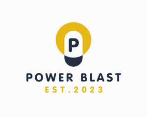 Lightbulb Electric Power logo design