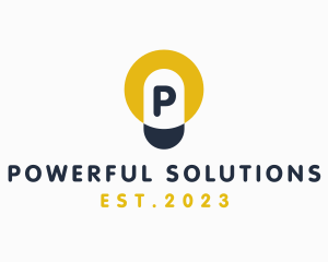 Lightbulb Electric Power logo design