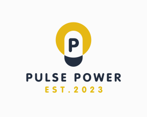 Lightbulb Electric Power logo design