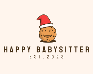 Happy Christmas Cookie logo design