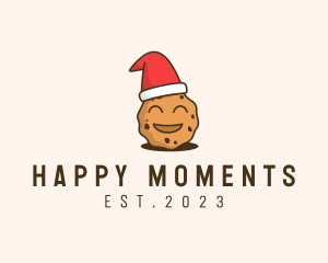 Happy Christmas Cookie logo design