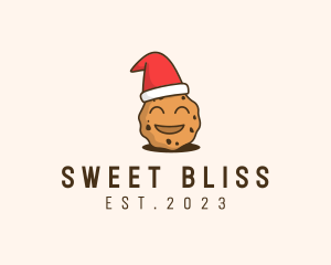 Happy Christmas Cookie logo design