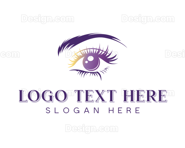 Fashion Cosmetics Eyelash Logo